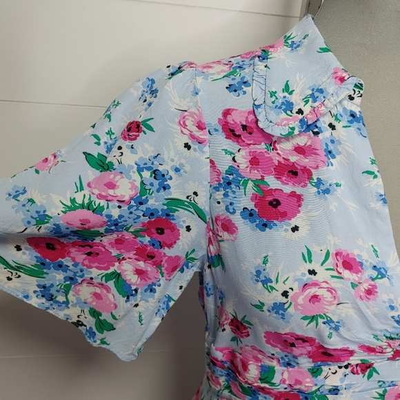 Zara floral midi dress size M - Picture 6 of 15